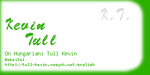 kevin tull business card